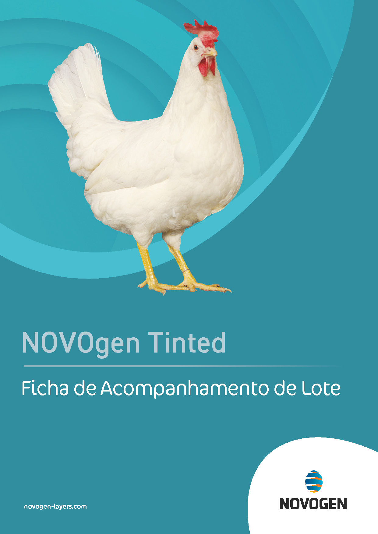 aves de postura : ficha de acompanhamento de lote novogen tinted